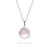 Elegant Simple Round Opal Necklace For Women Girls  Sweet Clavicle Chain Advanced Sense Necklace Jewelry Birthday Gifts