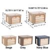 Large Capacity Clothing Sorting Box Clear Window Clothes Blanket Organizer  Wardrobe Storage