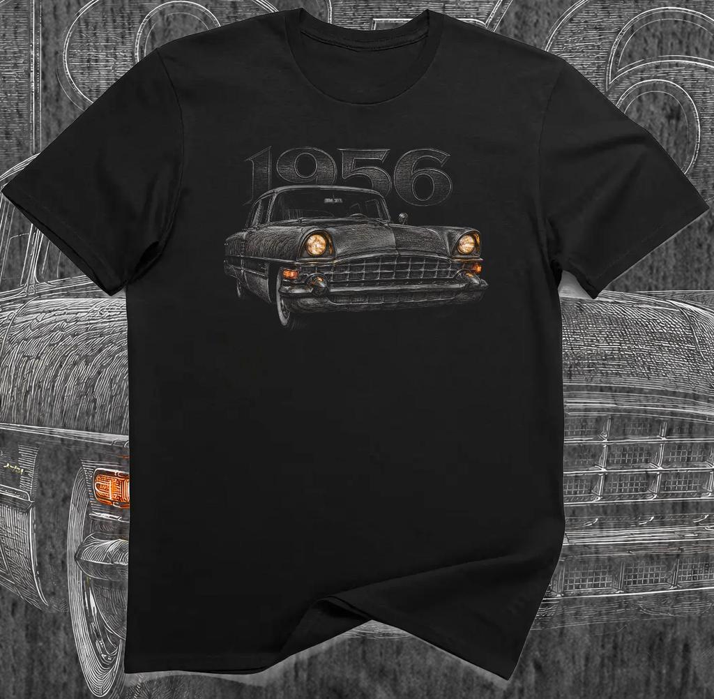 1950s American Luxury V8 Touring Sedan Sketch Art T-Shirt