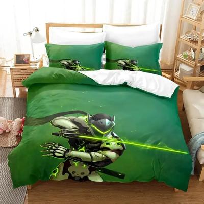 Spiel Cool Dragon Blade Genji von Bettwäscheset Einzelbett Twin Full Queen King Size Bettset Erwachsener Kind Schlafzimmer Bettdeckenbezug Sets Anime