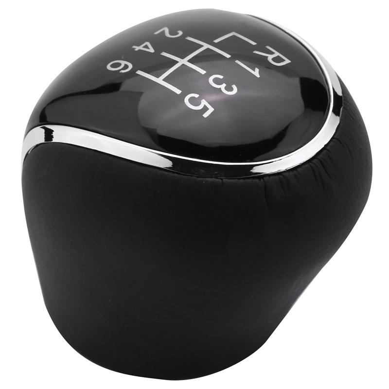 6 Speed Car PU Leather Gear Shift Knob Shift Lever For Ford Mondeo IV S-MAX C-MAX Transit Focus MK3 MK4 Kuga