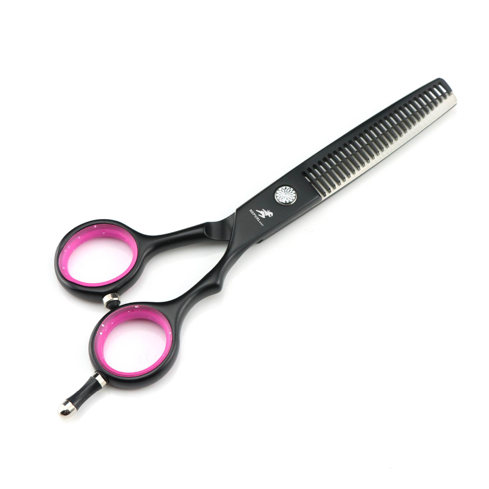 

New 5.5 Inch Black, Hair Scissors, Hair Scissors, Flat Scissors, Bangs Scissors, Tooth Scissors, Thin Black thinning shears