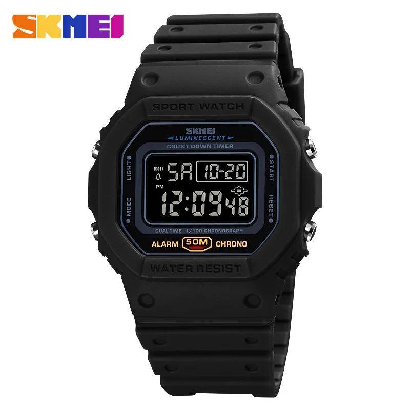 Watch Skmei 1628 Popular Square Dial Watch Manufacturer Digital LED Fashion Casual Men Digit Wristwatch