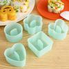 1 Set DIY Japanese Children Rice Ball Mold Food Grade Press Design Cute Bear Blossom Heart Shaped Sushi Mold Kitchen Accessories