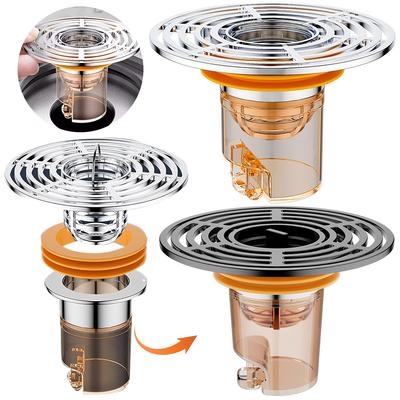 Drain Backflow Preventer ABS Sink Floor Drain with Odour-Inhibiting Deodorant Floor Drain Core for Kitchen Bathroom Drain Outlet