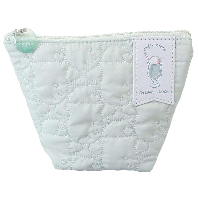 

cream soda boat-shaped pouch Quilting [mint]