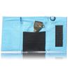 Champion Tri-Fold Brieftasche für Damen und Herren, Leichte Kompakte Nylon-Geldbörse mit Nackenband, Mini-Portemonnaie mit Münzfach, Himmelblau