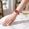 Date Night Uhr für Damen Armband Quarz Funkelnder Strass Rechteckiges Zifferblatt Faux Diamant Armbanduhr Elegante Schmuck Uhr