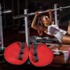 1 Pair Weight Lifting Weightlifting Protection Pads Gloves for Fitness Workout Exercise(Red)