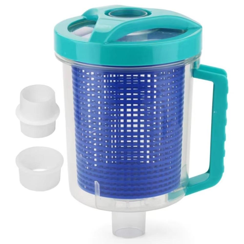 With 5 Skimmer Socks Inline Pool Leaf Canister Leaf Trap for Swimming Pool Pool Drainer