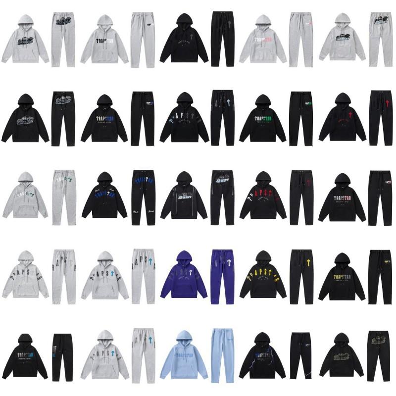 Mens Oversized Hooded Sweatshirt Jogger Set With Embroidered Letter Streetwear Casual Outfit