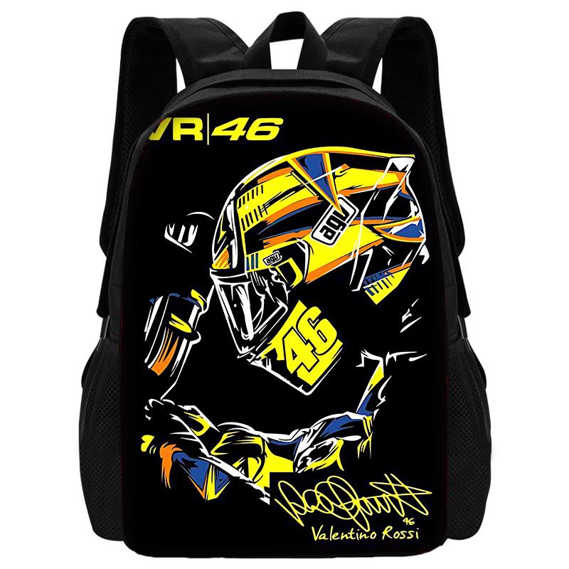 Bērnu skolas motocikla R-rossis VR-46 mugursoma