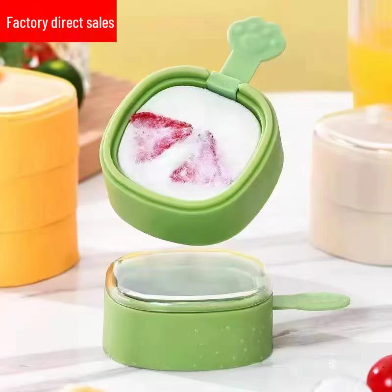 Cute Cheese Silicone Ice Cream & Popsicle Molds for Kids - Household Ice Tray and Ice Cube Box