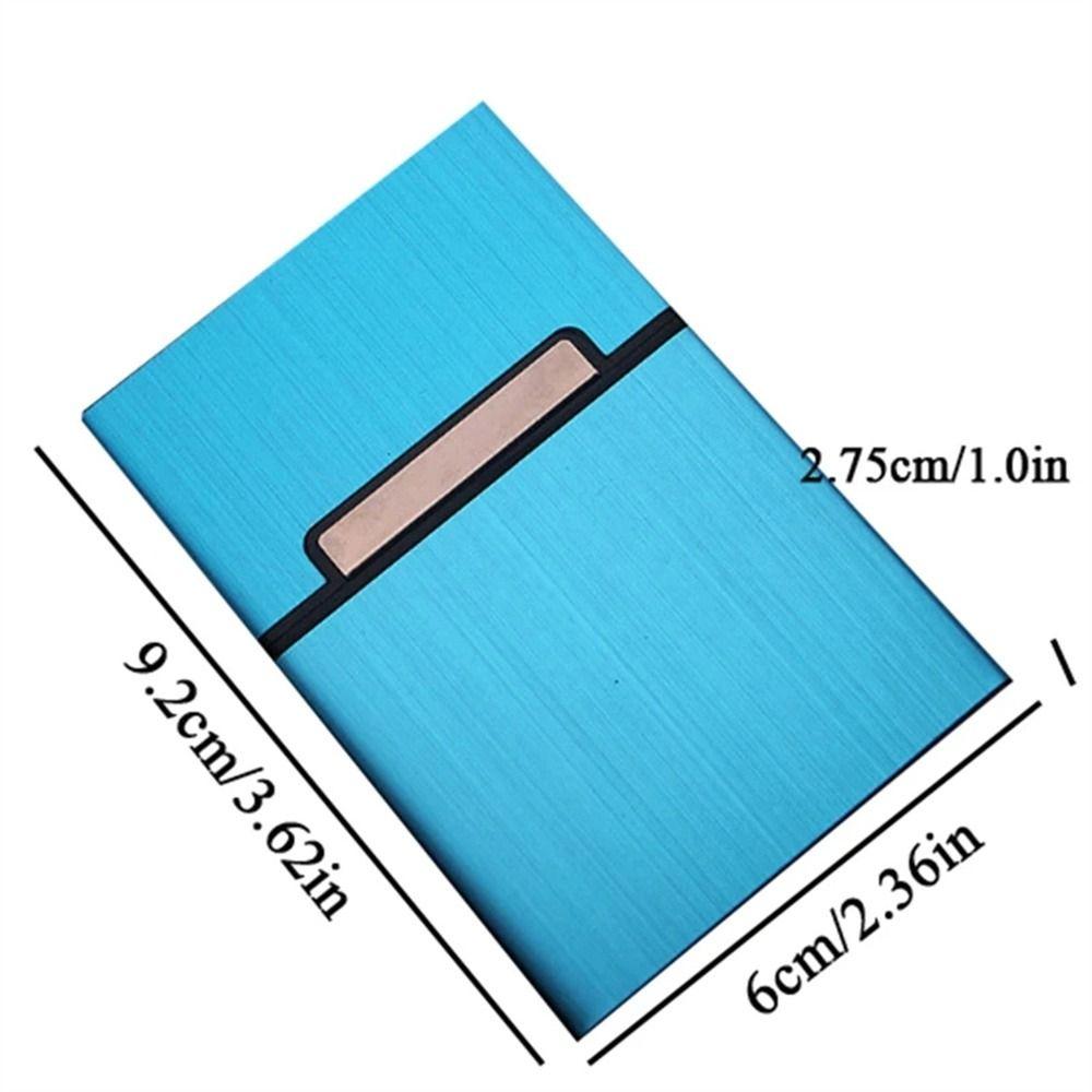 Magnetic Button Name Card Holder Aluminum Zinc Zinc Alloy ID Card Case Fashion Business Card Box  Men Gift