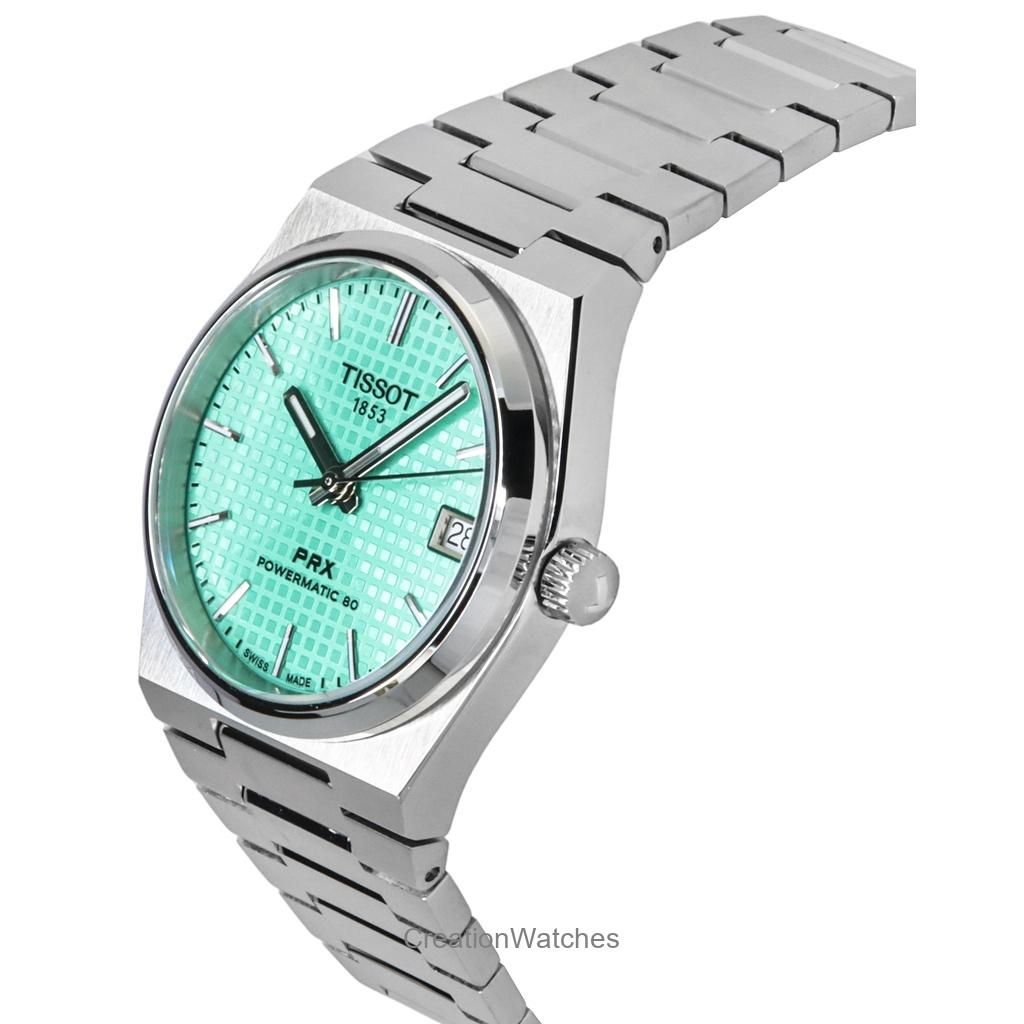 Tissot PRX Powermatic 80 Stainless Steel Light Green Dial Automatic T137.207.11.091.01 100M Unisex Watch