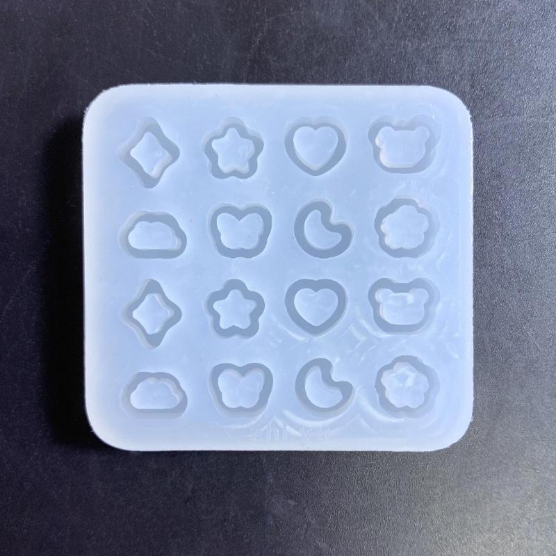 Resin Shaker Filling Mold,Silicone Heart Mold Epoxy Resin Mold Filler Quicksand Casting Filling Mold for Jewelry Making