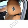 Seat Matte Silver Ring Trim Headrest Adjust Button For BMW 5 Series G30 2018-22