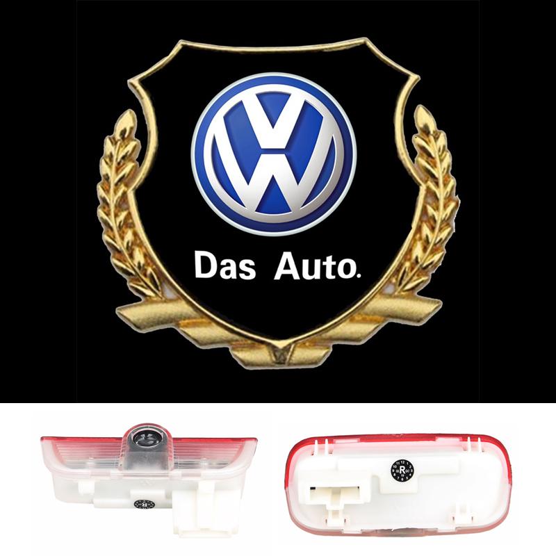 2 stuks Auto Deur Welkom Verlichting LED Lamp voor VOLKSWAGEN VW R LINE Rline Golf Tiguan CC Touareg Jetta Passat T-ROC Sharan Touran Bu2 wzpc7