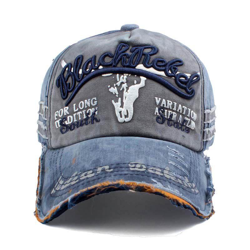 Unisex Vintage Baseball Cap Men Women Adjustable Denim Distressed Trucker Hat