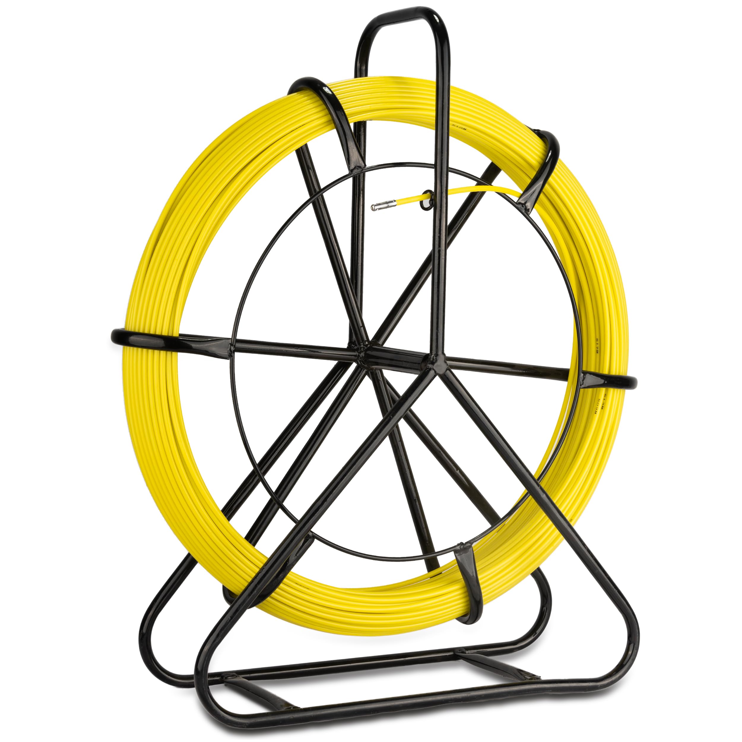 

Bokuyoku Wire Pulling Wire, 100m, 6mm Diameter, Wire Pulling Rod with Frame, Wire Pulling Tool, for Network Cable Installation, Low-Voltage Work,