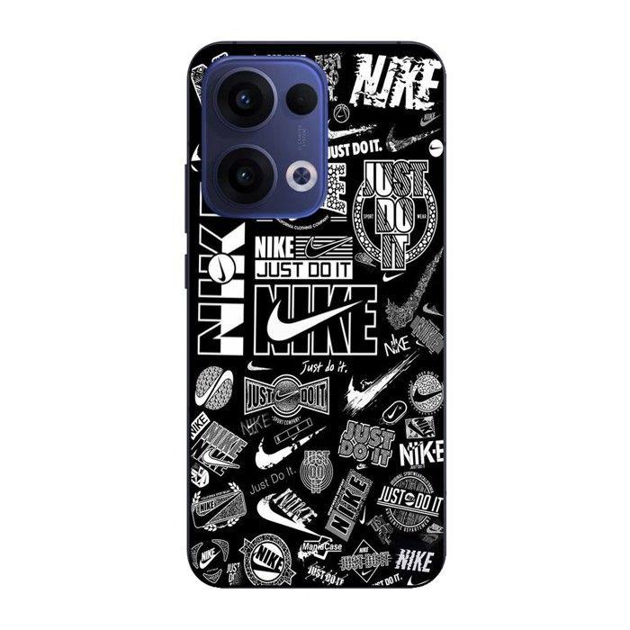 Coque de téléphone - Maniacase - Oppo Reno 13 5G - Silicone - Noir et blanc - Graffiti