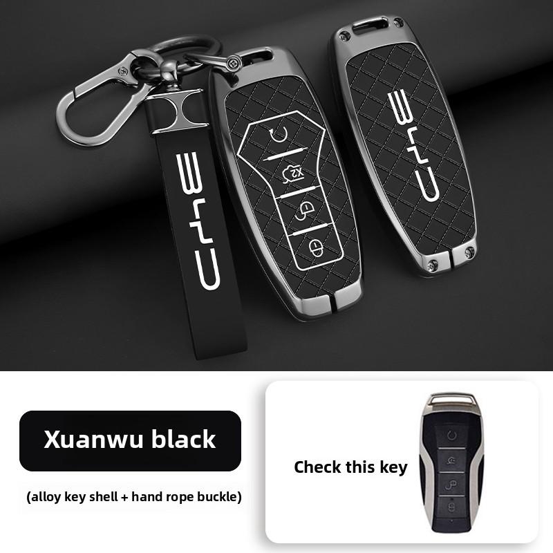 NEW Zinc Alloy Leather Car Remote Key Case Cover For BYD Atto 3 Han EV Dolphi Tang Dm Qin PLUS Song Pro MAX Yuan Accessories