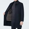 Autumn and winter new double-sided woolen coat men's long woolen coat business casual down liner top