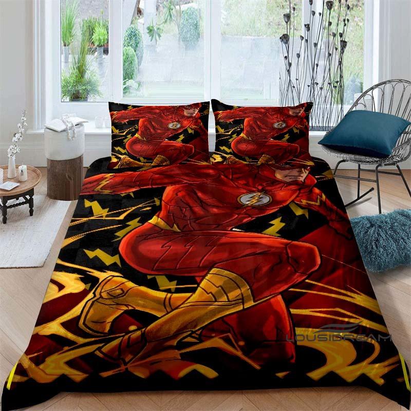 

This *The Flash*-themed bedding set—including a duvet cover and pillowcases—is soft and comfortable, and is available in Full, 135x200cm