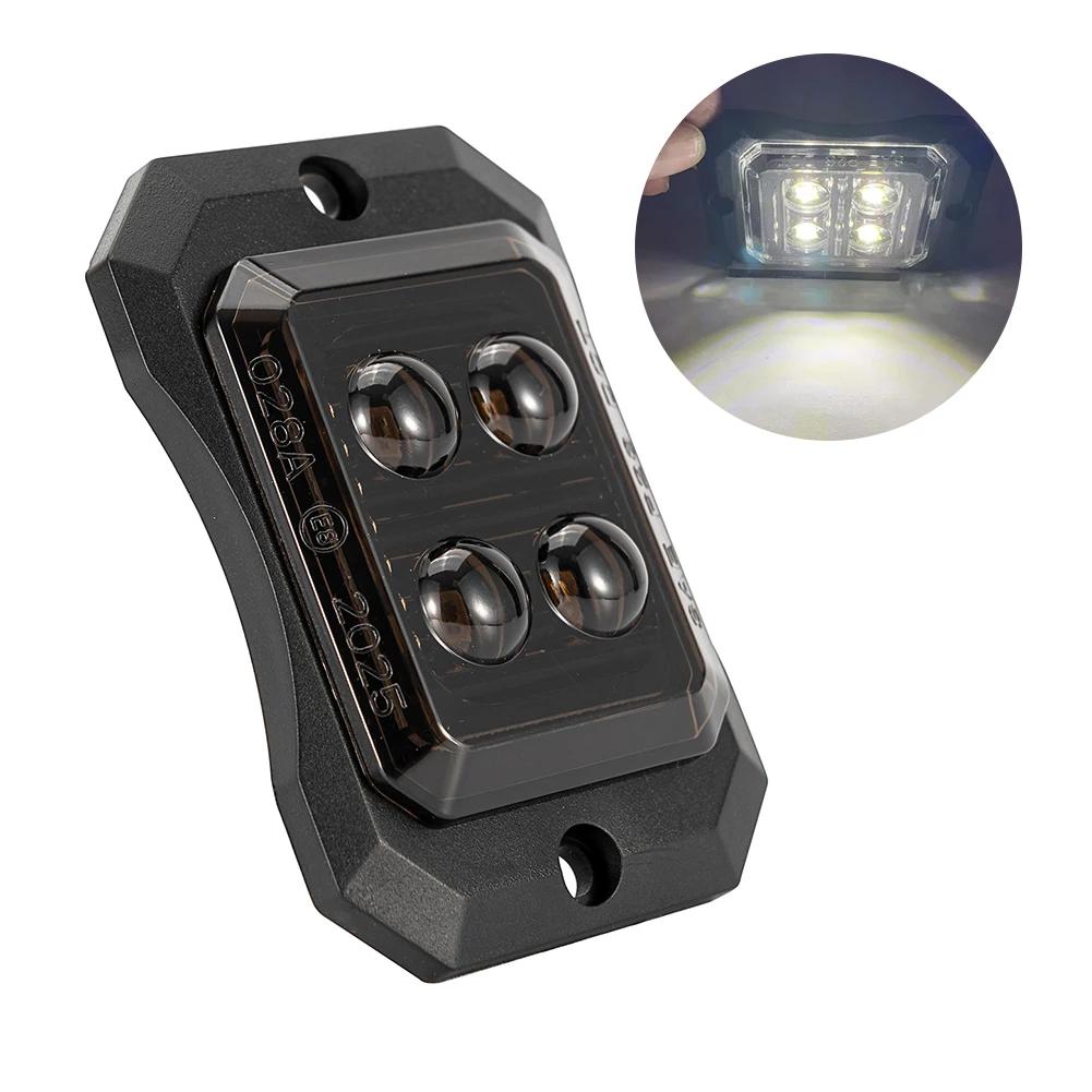 4/8/12 LED Truck LED Side Marker Light Strobe Flash Warning Light 12-24V Waterproof Lens Light for Trucks & Trailers