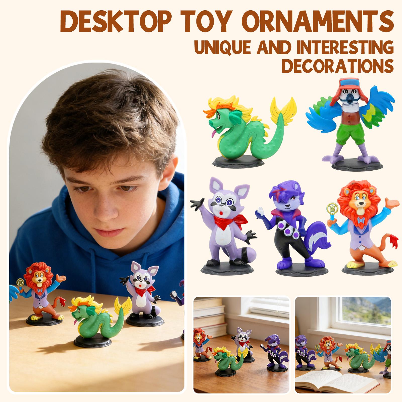 Non-movable Doll Collection Version Scale Doll Desktop Ornaments One Size