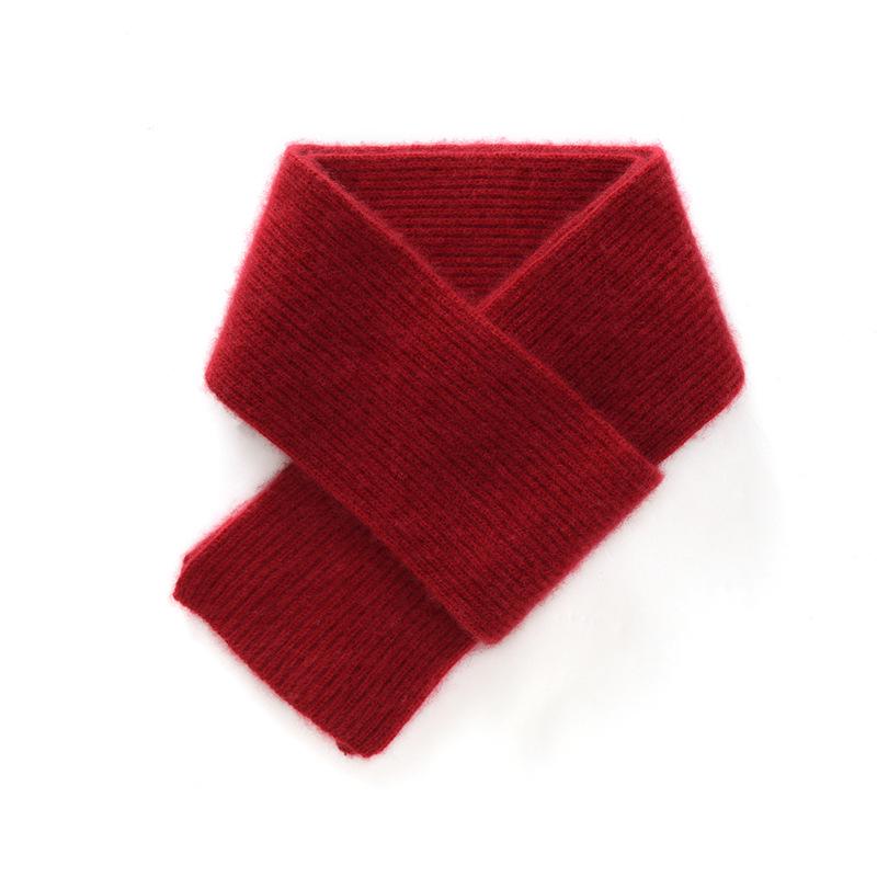 Unisex Korean Style Cashmere Scarf: Soft, Thick, Parent-Child Neck Warmer for Autumn & Winter