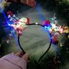 Festive Reindeer Antlers and Berry Cat Ears Headband