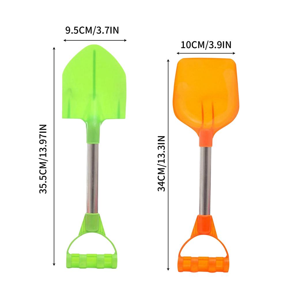 2pcs Creative Sand Shovels Sand Dredging Portable Spade Playing Beach Toys For Children Kids
