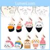 Cute Bear Plush Sushi Keychain Collection Adorable Japanese Cartoon Animal Gift
