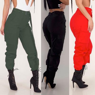 Women's Cargo Trousers - Casual Pants with Multiple Pockets