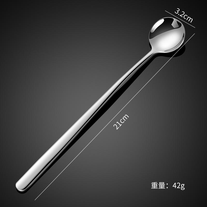 Thickened elegant 304 stainless steel tableware, knife, fork, spoon, steak set series, western coffee dessert spoon