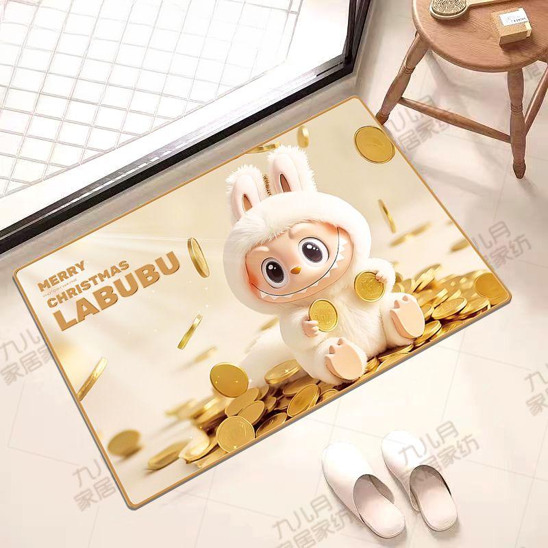 

Labub Floor MATS, Bathroom MATS, Water-absorbing, Anti-slip, Wear-resistant and Quick-drying MATS, Entrance and Bedroom Home MATS 41 * 60 cm