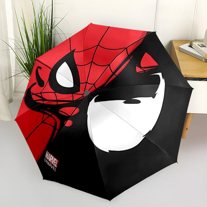 1pz Ombrello Automatico Spider-Man Design a 8 Stecche Compatto con Ingranaggio per Viaggi all'Aperto, Regalo Perfetto per i Compleanni degli Amici yy250815090