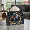 1pc Dragon Cloud Tissue Box Holder - Reusable Suitable for Napkin Dispenser with Soaring Dragon Over Clouds, Compact Modern Tissue Paper Storage for K