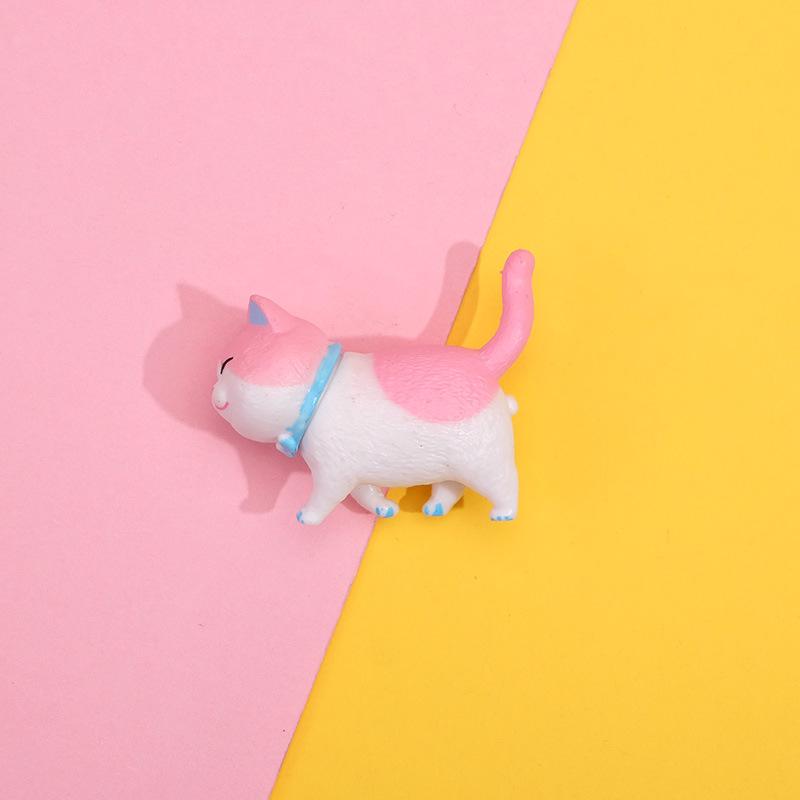 

Набор из 9 модных кукол-кошек из градиентной смолы - милые украшения ручной работы в виде животных для автомобильных аксессуаров Cat