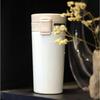 Stainless Steel Coffee Cup Business Bounce Cover Simple Hand-held Car Mug Office Gift Cups.