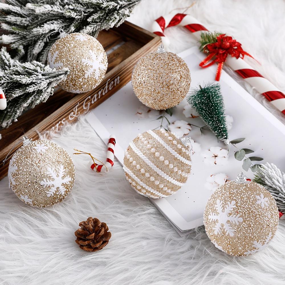 EASY JOY Weihnachten Papier Fächer Dekoration Braun Weiß