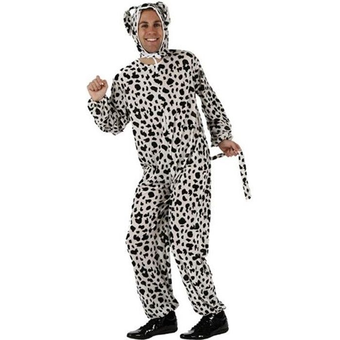 Déguisement Dalmatien Adulte - ATOSA - Combinaison À Tâches Noires - Costume Pour Fête Déguisée