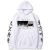Ghost Graphic Cartoon Japanese Anime Print Pattern Hooded Sweater Male Hoodie Casual Hip-Hop Top