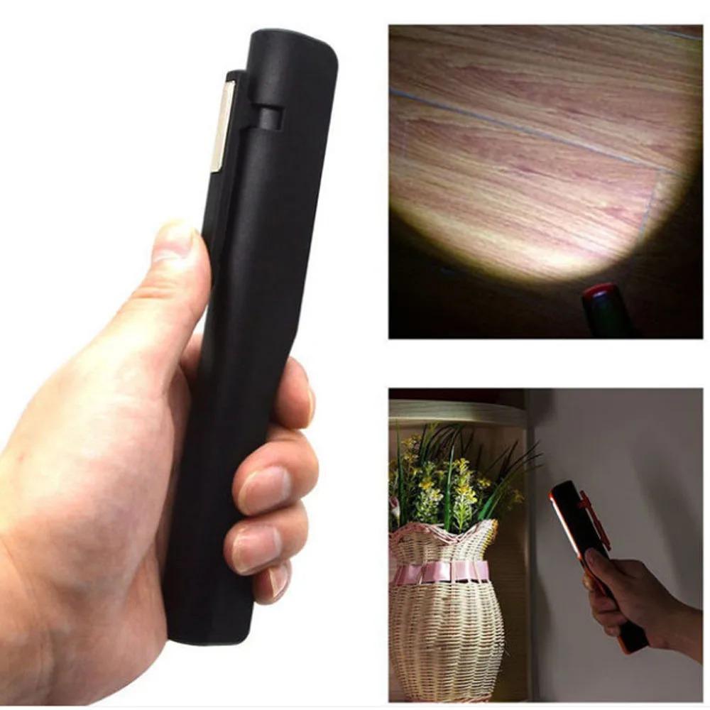 Powerful COB LED Work Light with Magnetic Base USB Rechargeable Mechanic Lamp Pen Clip Flashlight for Car Garage Inspection