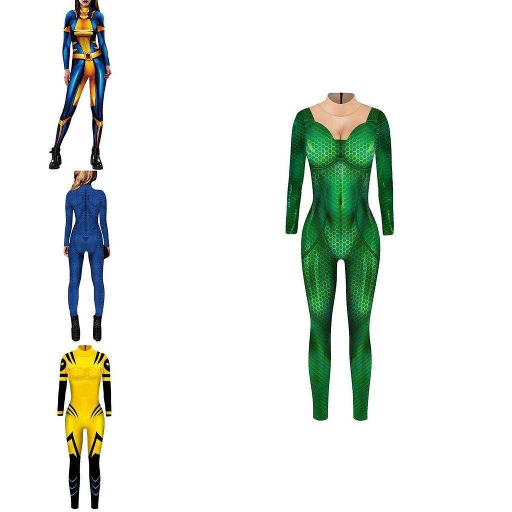 Exquisite X-men Mystique Women Catsuit Jumpsuit 3d Printed Cosplay Costume