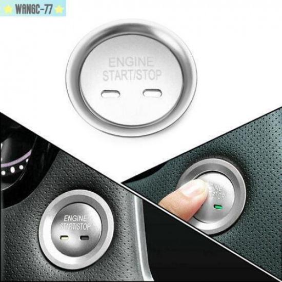 Aluminum Engine Start Button Ring Cover Cap Fit For GMC Yukon Cadillac CTS