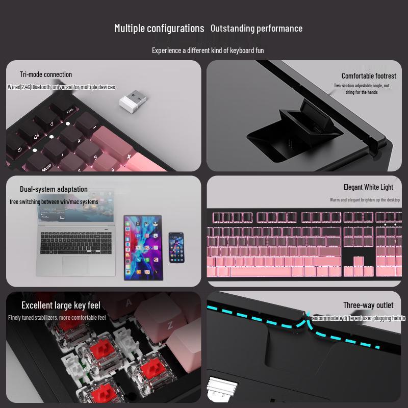 Qianxingzhe Z108 Wired Silent Membrane Keyboard