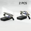 2 Pcs Anti blue light reading glasses lightweight design foldable for both men and women suitable for daily use
