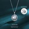 Elegant S925 Sterling Silver & Freshwater Pearl Pendant Necklace for Women - High-End Clavicle Chain with Full Diamond Detail